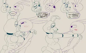 [Likasomboody] Toy Bonnie x Jax manga cover