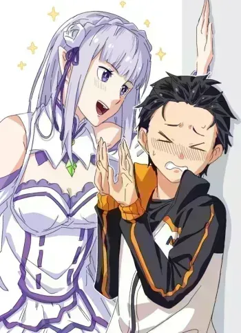 [Angel] Emilia x Subaru, Rem x Subaru manga cover