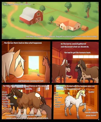 [Toby (TobyArt)] Horses vs Bimbos (Scat) manga cover