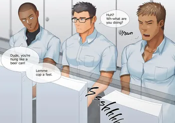 [GorouNaoki] The man with glasses is unexpectedly big cocks manga cover