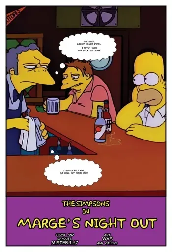 The Simpsons: Marge's Night Out manga cover
