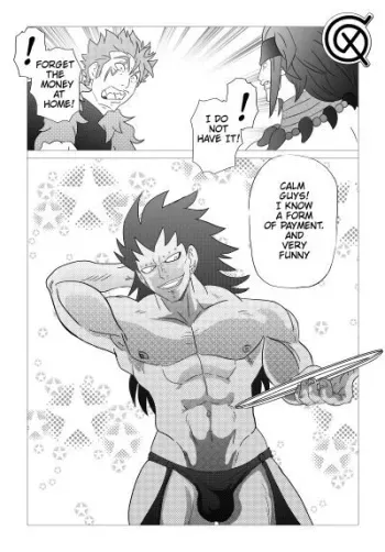 Gajeel getting paid manga cover