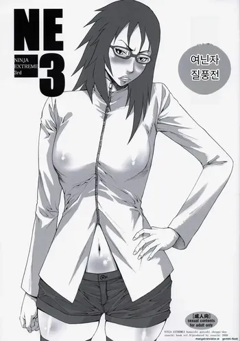 (C76) [Ozashiki (Sunagawa Tara)] NINJA EXTREME 3 Onna Goroshi Shippuuden 닌자 익스트림 3: 여닌자 질풍전 (NARUTO)[KOREAN_AI] manga cover