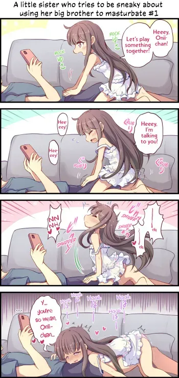 Barenai You Ni Nii De Onanii Suru Imouto-Chan | A Little Sister Who Tries to Be Sneaky About Using Her Big Brother to Masturbate manga cover