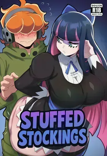 [Crispii] Stuffed Stockings (Panty & Stocking) [AI Generated] manga cover