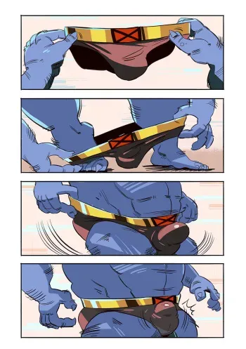 [Galgard] Beast and Wolverine (X-men) manga cover