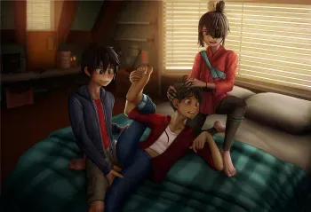 [LQ5T] Commission - Hiro, Miguel, Kubo manga cover