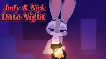 [GasprArt] Judy & Nick Date Night (Zootopia) manga cover