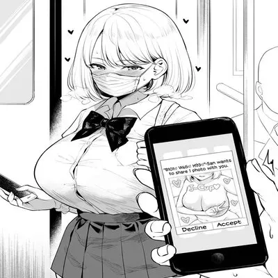 The High School Girl I Ride The Train With Every Morning Sexually Harasses Me With Image Sharing [Original] manga cover