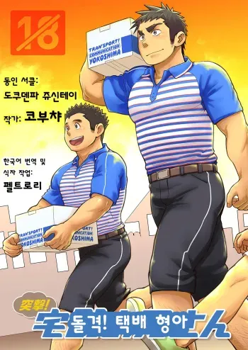 [Dokudenpa Jushintei (Kobucha)] Totsugeki! Takuhai Onii-san | 돌격! 택배 형아 [Korean] [Digital] manga cover