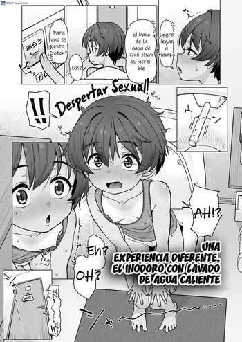 [Mamezou] Onsui Senjou Benza Taikenki ｜Una experiencia diferente, el inodoro con lavado de agua caliente [spanish] [MebanearonxPendejo] manga cover