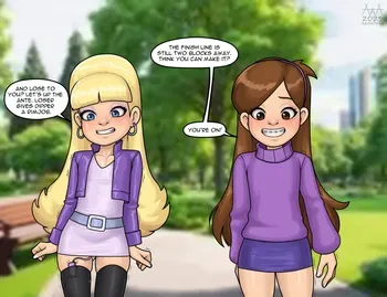 [aaaninja] Pacifica and Mabel (Gravity Falls) manga cover