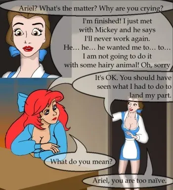 Belle and Ariel (The Little Mermaid, Beauty and the Beast) manga cover