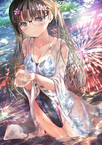 [Ogatatei] Inaka no Kawabe x Hanabi Taikai x Nuresuke Yukata x Kyouei Mizugi manga cover