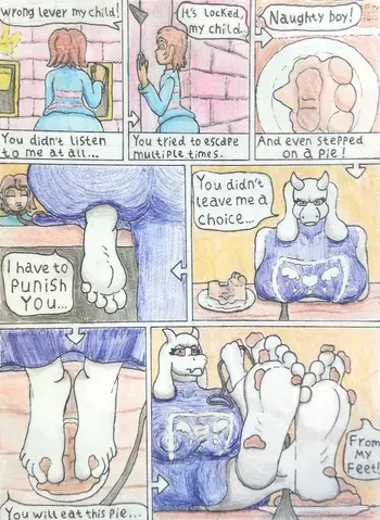 [ferrumbunny] Naughty Frisk and Toriel manga cover