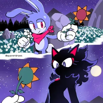 [Quaverdraws] Rush to the Dreamland (Prototype Sonic AU) manga cover