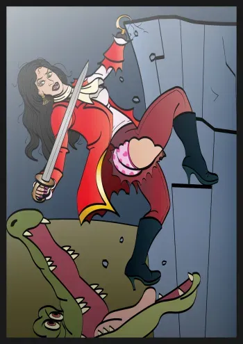 Female!Captain Hook ENF/EUF artworks by TheShockermaniac manga cover