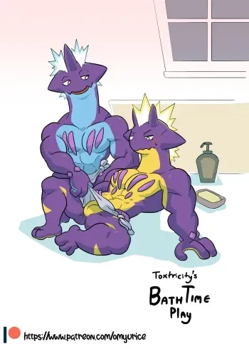 [Omyurice] Toxtricity's Bath Time (Spanish) manga cover