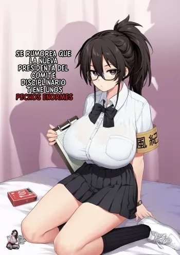 [TRY] Atarashii Fuuki Iinchou wa Mune ga Ookii to Iu Uwasa ga Aru | Se Rumorea Que La Nueva Presidenta Del Comité Disciplinario Tiene Unos Pechos Enormes 1 [Spanish] manga cover