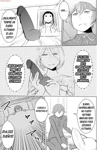 [Otokonoko to Onnanoko (Sasaki Saki)] Akogare no Senpai ni ~Futanari no Yumenouchi!~ [Spanish] [Bananare22] manga cover