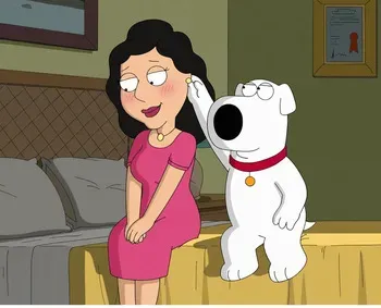 Bonnie Swanson and Brian Griffin (Family Guy) [Adlai] [AI] manga cover