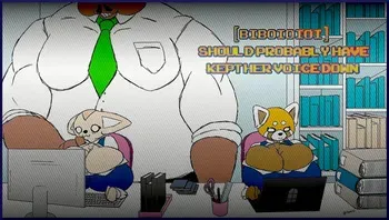 [Biboioioi] Should probably have kept her voice Down (Aggressive Retsuko) (Animated) manga cover