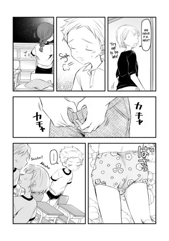 [Hirota Shimaguni] Joshi kara Danshi Toilet ni Ikasete Moraezu Omorashi Shichau | Girls Wouldn't Let Me Use the Boys Toilet So I Wet My Pants [English] {Chin²} manga cover