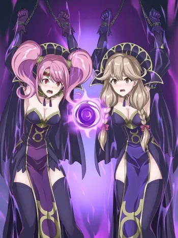 [Ribimura] Mae and Effie's witchification skinsuit brainwashing (Fire Emblem Echoes) manga cover