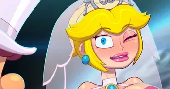 [Turk128] Peach's Secret Poolside Honeymoon (Super Mario) manga cover