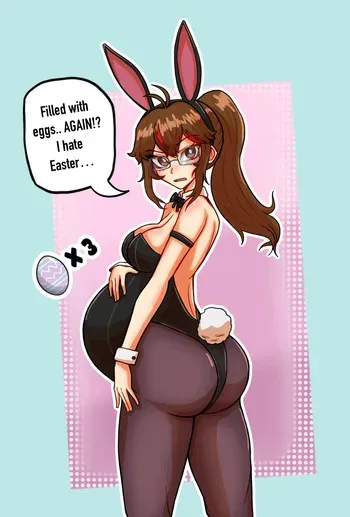 [HanaDraws] Easter Bunny Hana / May-ternity Preg Drive 2025 manga cover