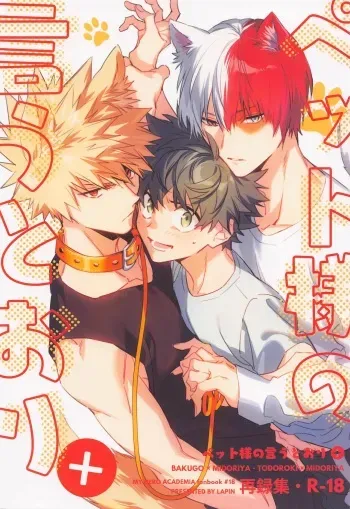 (Douyara Deban no Youda! 27) [lapin (hegi)] Pet-sama no Iu toori + (Boku no Hero Academia) manga cover