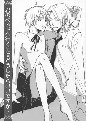 [LOVEPOTIONNO.9 (Ichinomiya Shihan)] What do I have to do to get into your bed? (Hetalia Axis Powers) manga cover