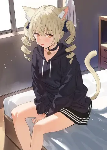 [すばち] オリねこちゃんのおまけえっち漫画 manga cover