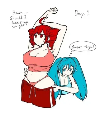 Vocaloid weight gain incident manga cover