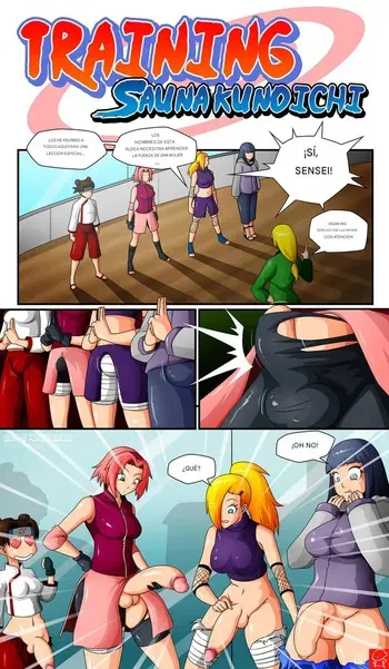 [witchking00] Sauna fun with Naruto gamg (Spanish) manga cover