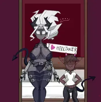 [ Coloringthecat ] A couple of demons having some fun or something like that. (Helltaker) manga cover