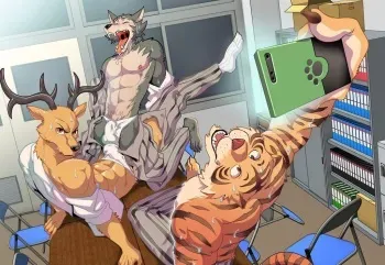 Sexual education from tiger and deer [Russian] [Наркоман павлик] manga cover