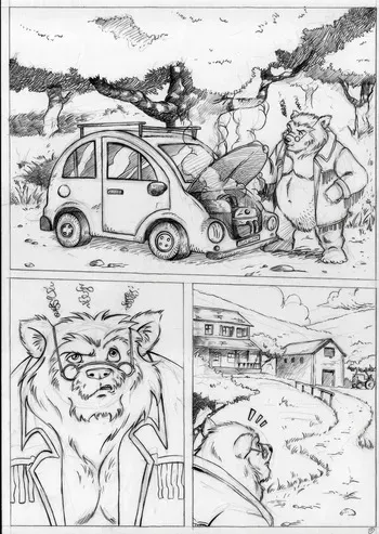 [furryrevolution] Car Trouble [Hi-Res] manga cover