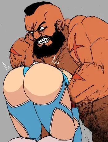[Sanman-Drill] Zangief VS. Rainbow Mika (Street Fighter) [Japanese + English] manga cover