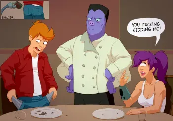 [Kotaotake] Typical date with Fry (Futurama) manga cover