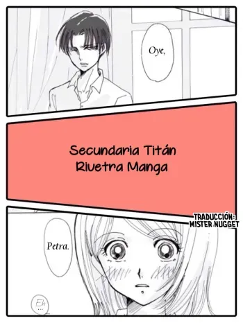 [(仁希くらら@Ｌａｚｕｌｉｔｅ)] Secundaria titán- Rivetra manga (Shingeki no Kyojin) [Spanish] [Mr. Nugget] manga cover