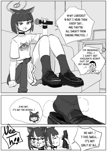 Kazusa’s Post-Practice Stinky Foot Tease manga cover