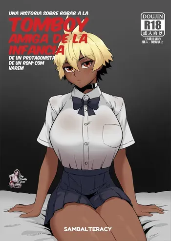 [Sambalteracy] Harem Romcome no Shujinkou kara Otokimari na Osananajimi wo Ubau Hanashi｜Una Historia Sobre Robar A La Tomboy Amiga De La Infancia De Un Protagonista Rom-Com Harem [Spanish] [BigDaddy Scan + JFairy Traslate] manga cover