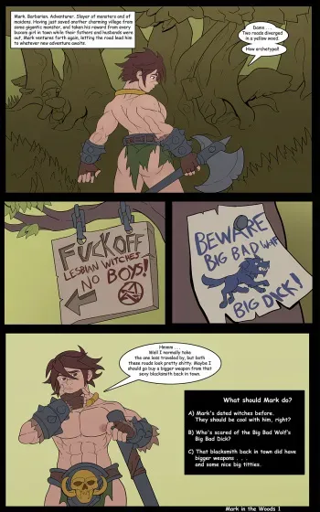 [MarkyDaySaid] CYOA: Mark in the Woods manga cover