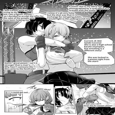 Karate Zenkoku Yuushou JK Idol Ga, Jimusho O Mamoru Tame Ni Chika Ring Ni Agaru [Original] manga cover