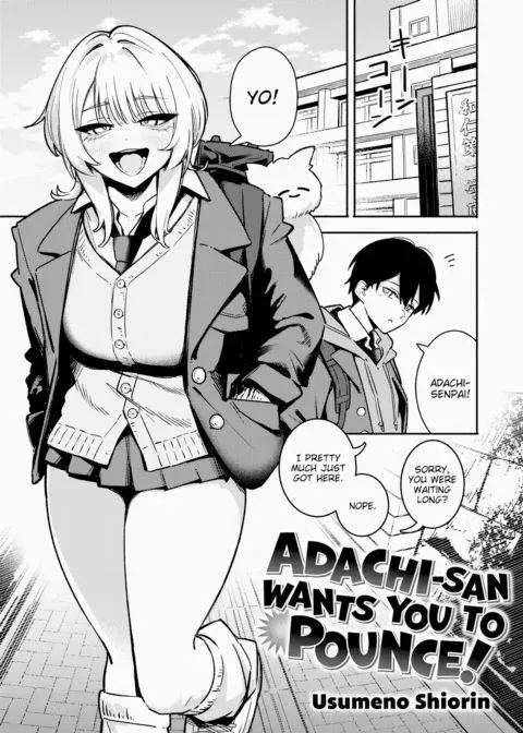 Adachi-san Wants You to Pounce! manga cover