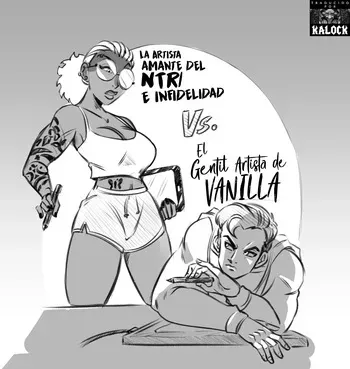 [FunsexyDB] La Artista NTR Vs. el Artista Vanilla (Spanish) [kalock] manga cover
