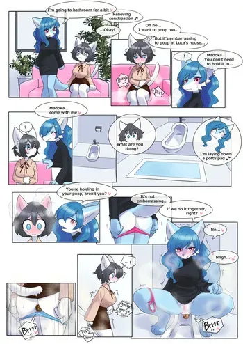 [Unoroute (UnoUsaya)] Lovers Pooping Together manga cover