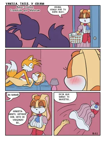 [Loshon] Vanilla, Tails y Cream (Sonic the Hedgehog) [Spanish] [Malorum] manga cover