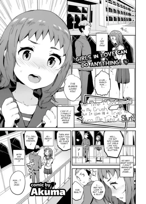That Time I Confessed to My Crush, But It Was All a Trap to Turn Me Into a Slut manga cover